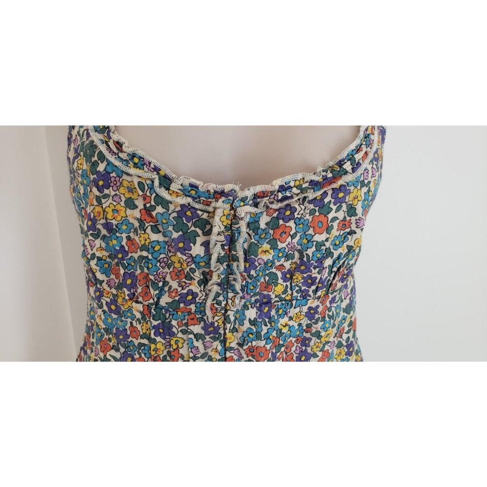NEW FREE PEOPLE ELLIA PRIMARY FLORAL ELLIA SET XSMALL - Picture 5 of 15